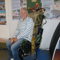 P1030146 Chris (Destination Unknown   the other half) trying out the Ejector Seat