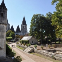 The medieval town of Loches
We were at a site called Camping La Citadel which was a short walk into town.