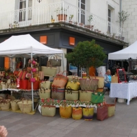 I had to buy a bag as we bought so much stuff... great produce. And thats not me in the picture by the way ......ha ha
