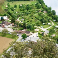 View of the site from the top of Beynac.