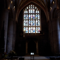 inside Tewkesbury Cathedral
