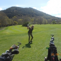Meg on the 4th Tee