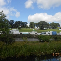 View of camp from tow path