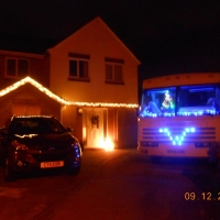 Winnie Xmas lights