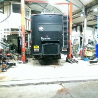RV in our workshop....