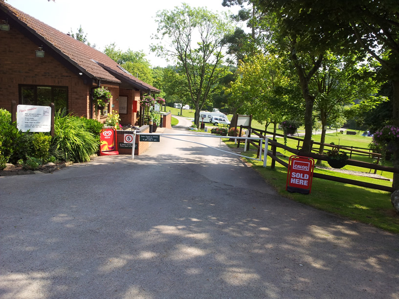 Entrance from visitor car park