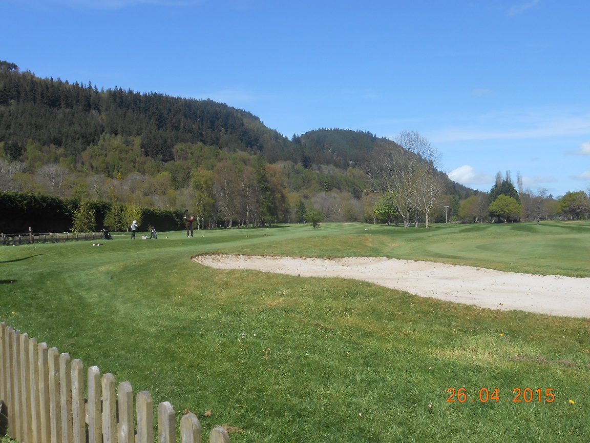 Looking from the clubhouse