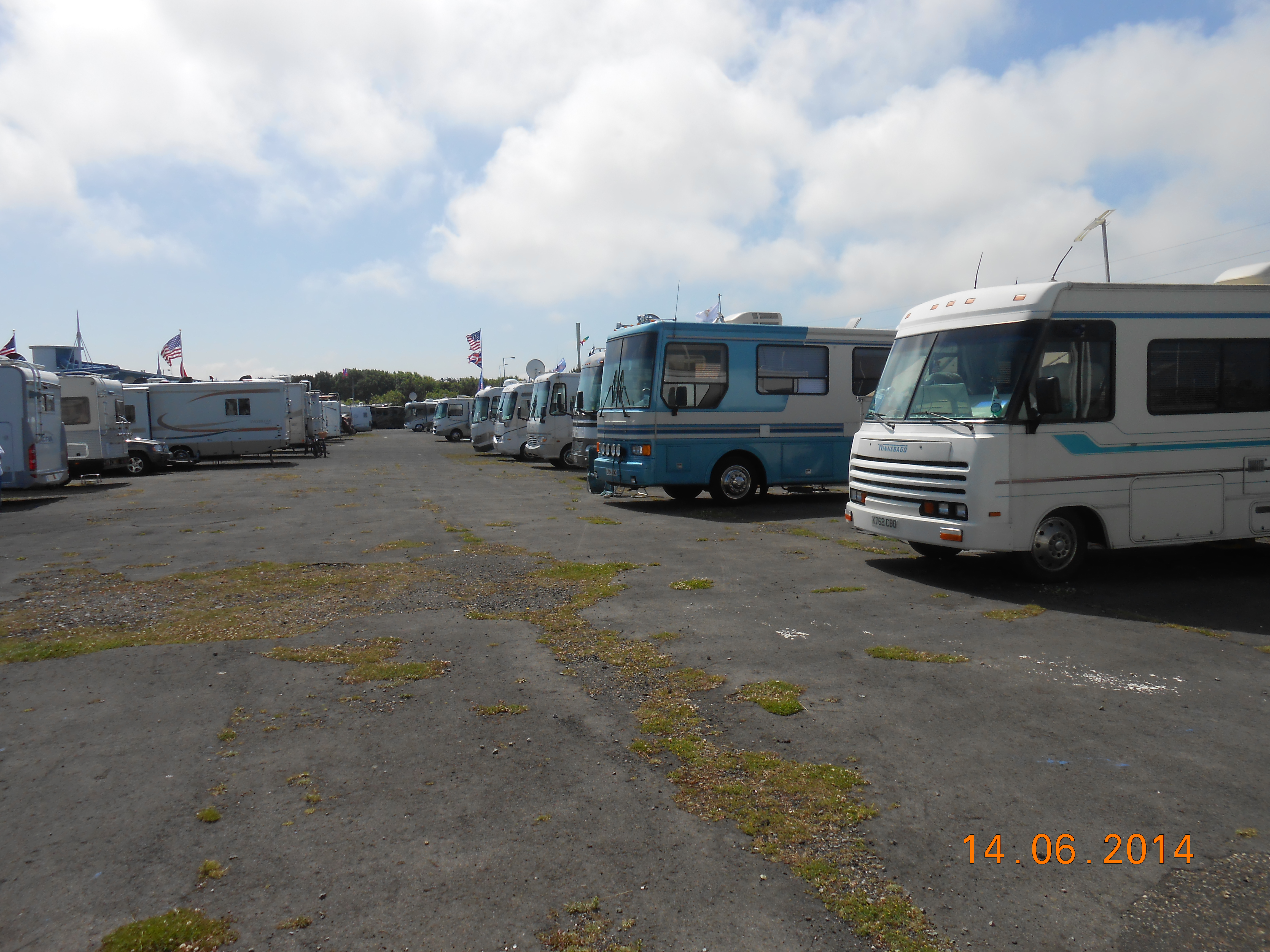 No finer sight ..a row of RV's