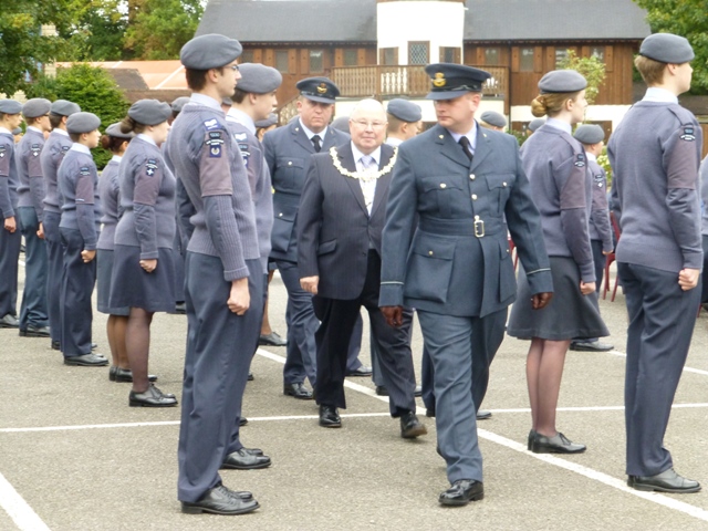 P1030302 The Mayor inspecting the cadets