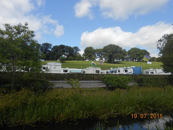 View of camp from tow path